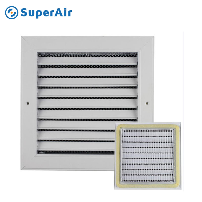 Aluminium Return Grilles with Mesh